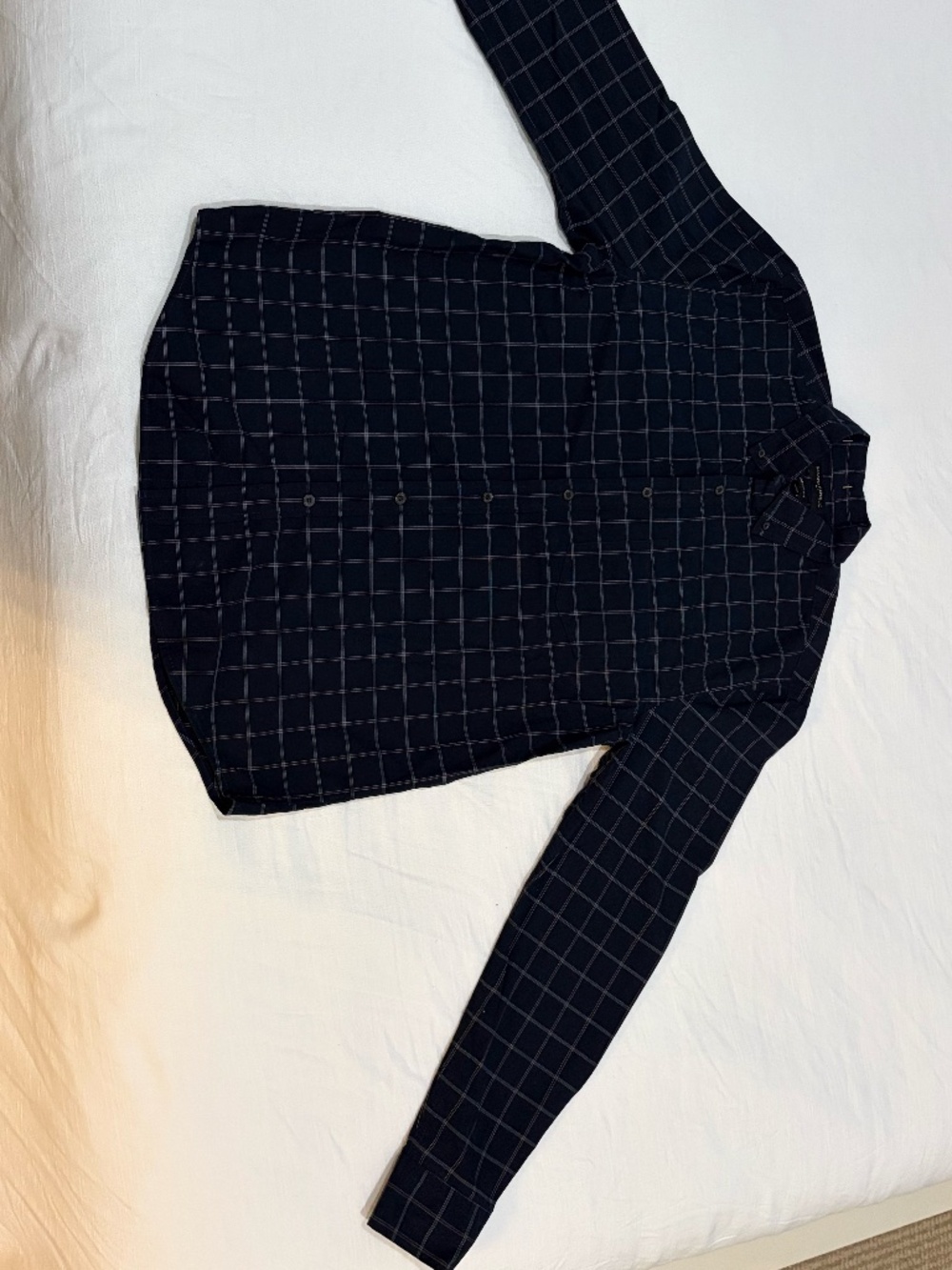 Banana Republic Dark Blue Dress Shirt - Men's M